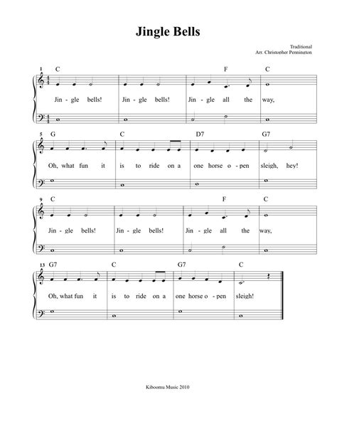 Free Sheet Music Scores: Free Easy Christmas Piano Sheet Music, O - Christmas Songs Piano Sheet ...