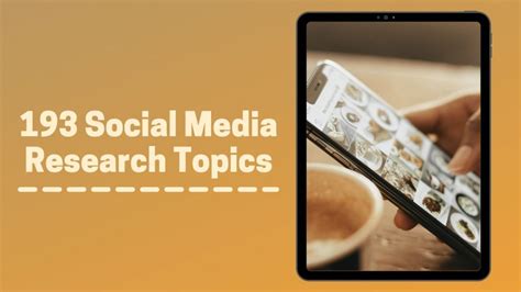 193 Top Social Media Research Topics Only Best Ideas