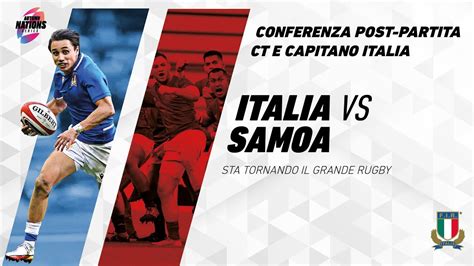 Autumn Nations Series 2022 Italia V Australia La Conferenza Stampa