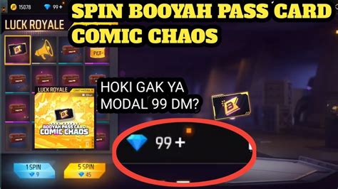 Spin Booyah Pass Card Comic Chaos Di Event Luck Royale Terbaru Free