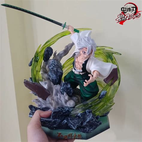 30cm Demon Slayer Figure Gk Shinazugawa Sanemi Wind Column Luminous Pvc