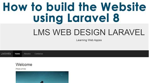 How To Build The Website Using Laravel 8 Youtube