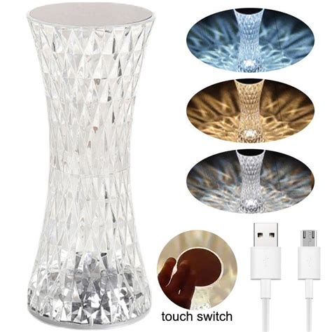 Buy Colors Led Crystal Table Lamp Rose Light Projecto Touch Remote