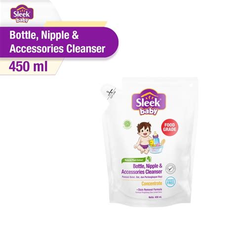 Jual Sleek Baby Bottle Nipple Cleanser Laundry Detergent Botol