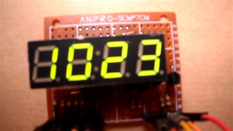 Print Arduino Adc Values On Segment Display Youtube