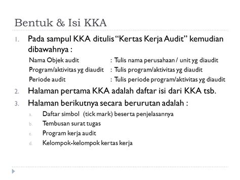 Contoh Kertas Kerja Audit 54 Koleksi Gambar