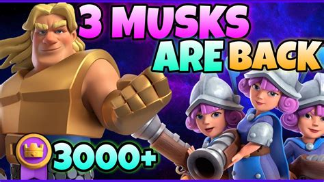 3000 Path Of Legends With Three Musketeers Pump Deck Clash Roayle