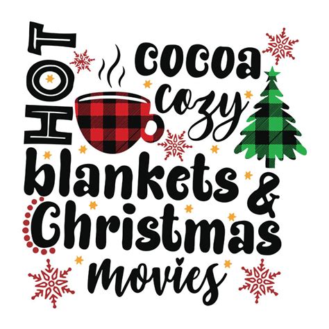 Hot Cocoa Cozy Blanket Christmas Movie Dxf Silhouette Svg Inspire Uplift