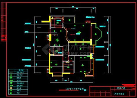 某地区独立小型精致别墅建筑全套施工图（共6张）别墅建筑土木在线