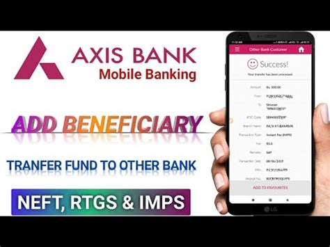 Axis Bank Fund Transfer To Other Bank Axis Bank Neft Rtgs Imps