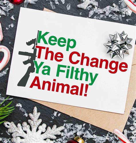 Keep The Change Ya Filthy Animal Svg Png Eps Bundle For Etsy