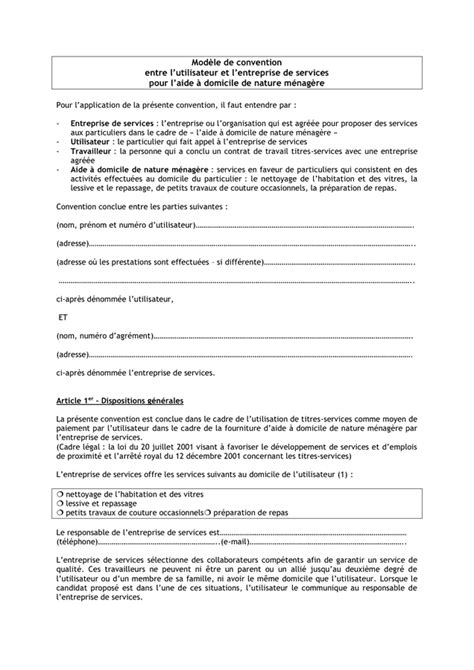 Mod Le De Convention T L Chargement Gratuit Documents Pdf Word Et Excel