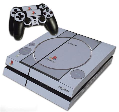 PS4 Skin EXCLUSIVE Grey Retro Playstation One PS1 Skin With 2 Etsy