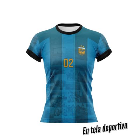 Camiseta Dama Homenaje Malvinas Argentinas Tela Deportiva Mod