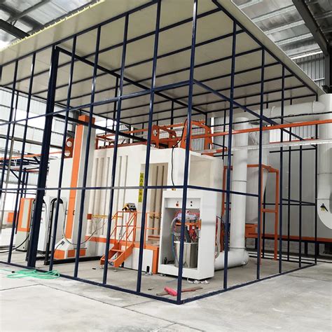 Manual Automatic Powder Coating Booth For Aluminum Electric Panels