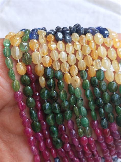 Natural Multi Precious Gemstone Beads 5mm Diameter Beads Etsy