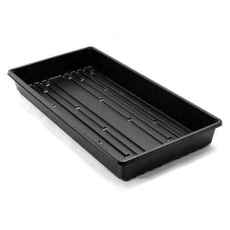 With Holes 5 Pack Of Durable Black Plastic Growing Trays Wheatgrass 21