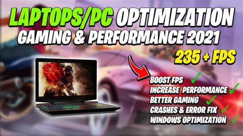 How To Optimize Low End Laptops PC For GAMING Performance In 2021