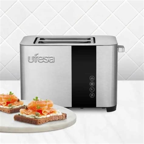 Ufesa Duo Deluxe W Double Slot Toaster Silver Techinn