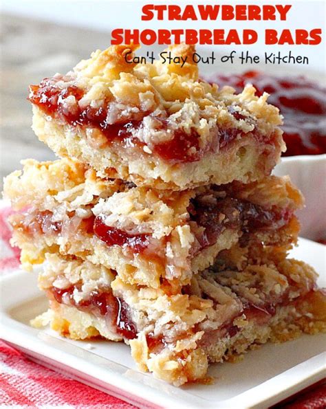 Strawberry Shortbread Bars Recipe Shortbread Bars Delicious Cookie