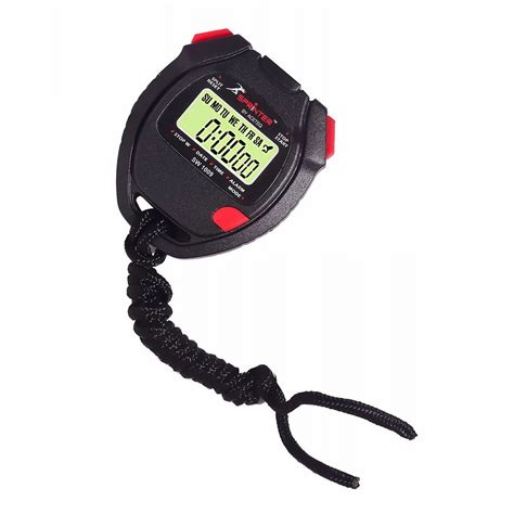 black digital stopwatch  laboratory model namenumber sw
