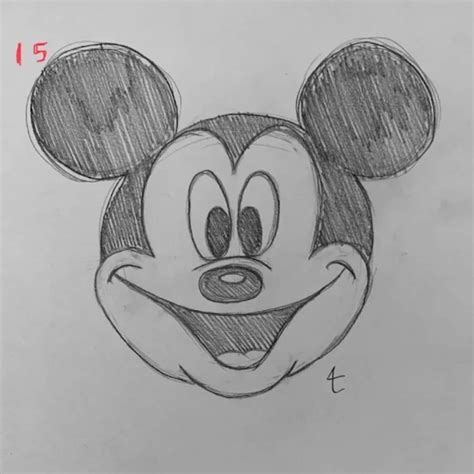 Mickey And Minnie Mouse Pencil Drawings