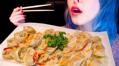 Asmr Korean Dumpling Party Veggie Son Mandu Glass Noodle Gyoza