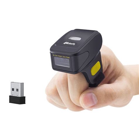 Alacrity Portable D Barcode Scanner Wearable Ring Wireless Finger Mini