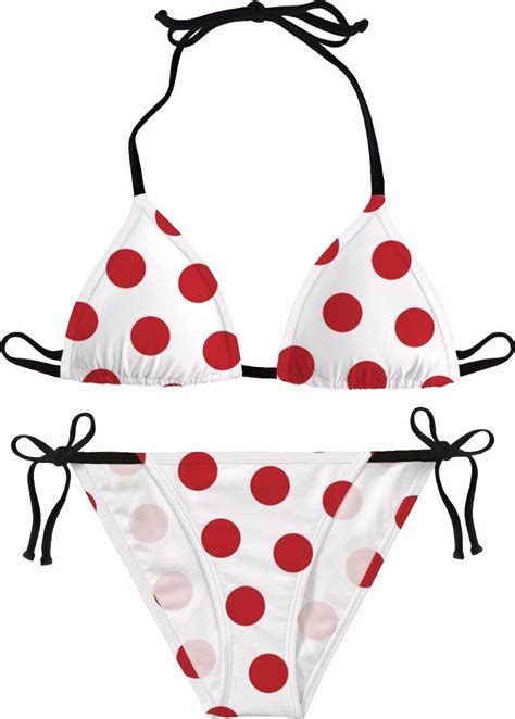 Red Polka Dot Bikini ChanDee1999 Polka Dot Bikini Bikinis