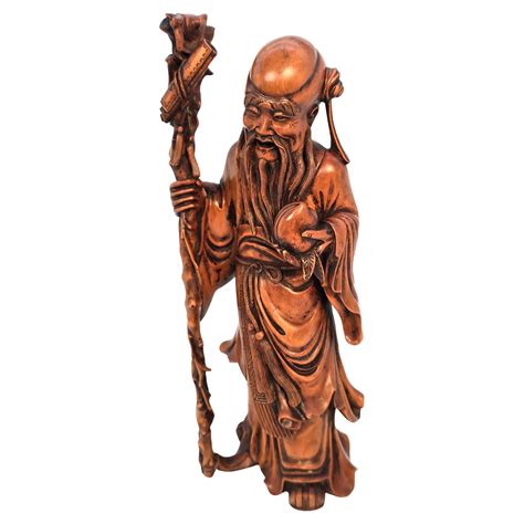 Japanese Okimono of Fukurokuju, the god of wealth and happiness, Meiji