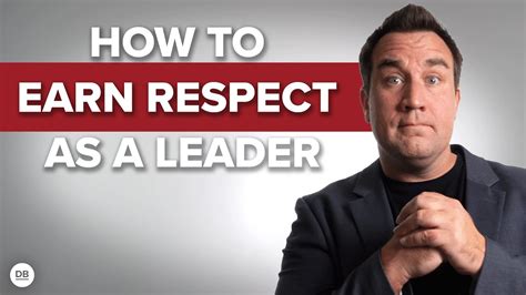 How To Earn Respect As A Leader Youtube