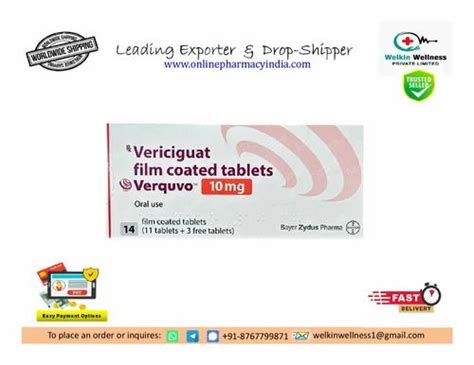 Verquo Vericiguat Tablet Packaging Size 14 Tab At Rs 1900box In Nagpur