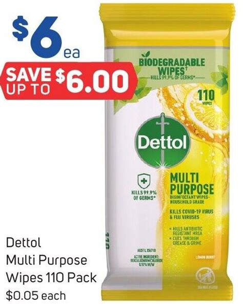 Dettol Multi Purpose Wipes 110 Pack Offer At Foodland