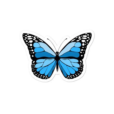 Blue Butterfly Sticker – Aubriellas Boutique