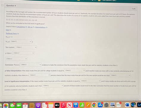 Solved Question 41 PtsAssume That That Distribution Of The Chegg