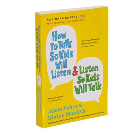 How To Talk So Kids Will Listen Book Adele Faber Elaine Mazlish