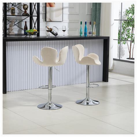 Rosdorf Park Kahleah Swivel Upholstered Adjustable Height Counter Stool