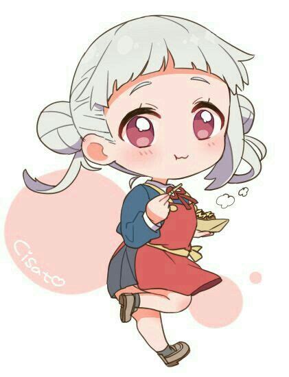 An Anime Girl With White Hair And Pink Eyes Holding A Red Heart In Her