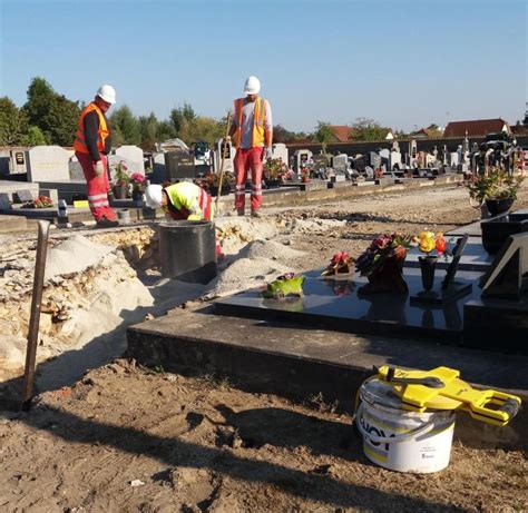 Cimetières travaux en cours