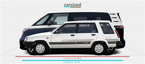 Dimensions Toyota Tercel 1982 1988 Vs Volkswagen ID Buzz 2022 Present