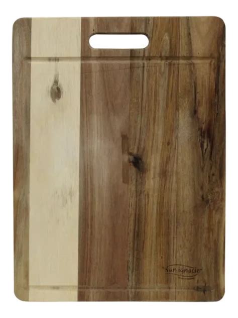 GRAND ACACIA BOIS Planche à Découper en Avec Jus Rainures 40 x 30cm