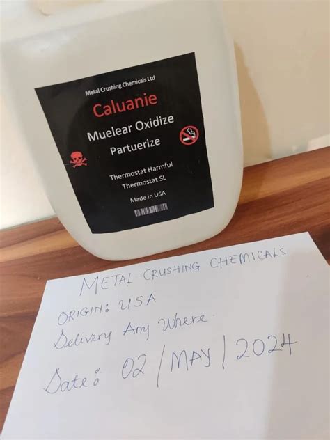 Quality Caluanie Pure Original Muelear Oxidizer For Metal Crushing