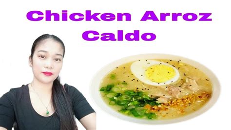 Chicken Arroz Caldo To Many Filipino Caldo Also Known As Lugaw Is