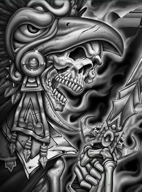 Pin On Art Chicano Art Aztec Art Chicano Art Tattoos