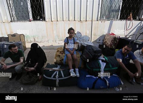 La Ciudad De Gaza Franja De Gaza Territorio Palestino 27 Aug 2017