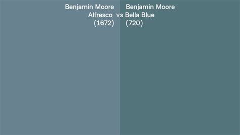 Benjamin Moore Alfresco Vs Bella Blue Side By Side Comparison