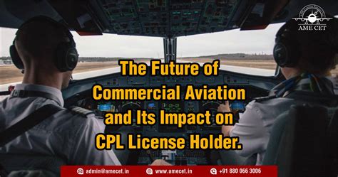 The Future Of Commercial Aviation And Its Impact On Cpl License Holder Ame Cet Blogs