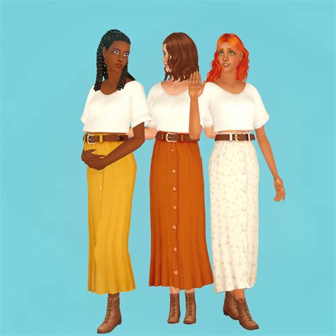 Three Women Standing Next To Each Other Wearing Different Colored