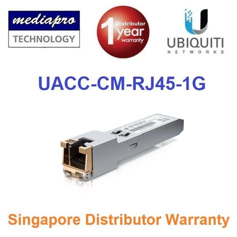 Ubiquiti Uacc Cm Rj G Rj Copper Module Gbps Sfp Compatible With