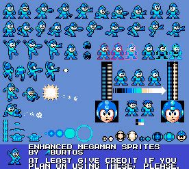 Enhanced Classic Mega Man Sprite Sheet by Aburtos on DeviantArt